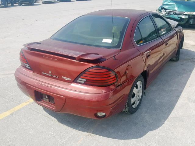 1G2NE52F53C191878 - 2003 PONTIAC GRAND AM S MAROON photo 4