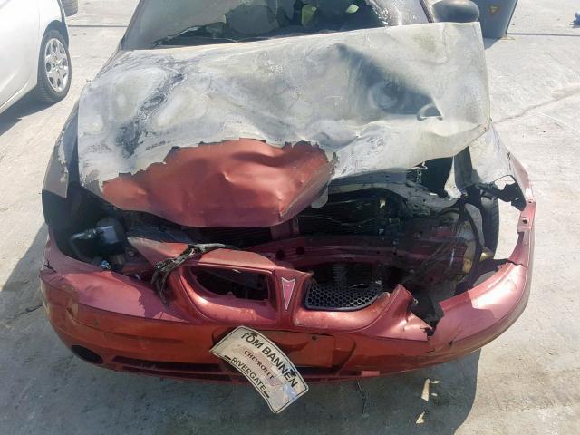 1G2NE52F53C191878 - 2003 PONTIAC GRAND AM S MAROON photo 7