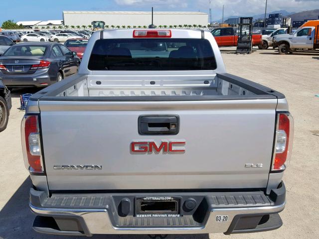 1GTG5CEA2H1141337 - 2017 GMC CANYON SLE SILVER photo 9