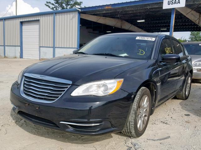 1C3CCBAB7CN190701 - 2012 CHRYSLER 200 LX BLACK photo 2