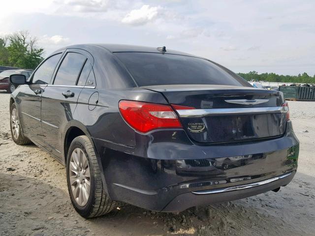 1C3CCBAB7CN190701 - 2012 CHRYSLER 200 LX BLACK photo 3