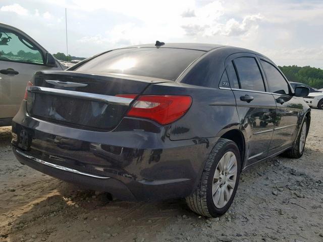 1C3CCBAB7CN190701 - 2012 CHRYSLER 200 LX BLACK photo 4