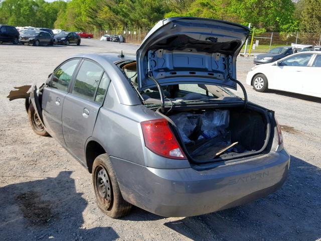 1G8AJ55FX7Z106340 - 2007 SATURN ION LEVEL GRAY photo 3