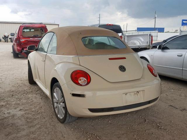 3VWRF31Y18M408797 - 2008 VOLKSWAGEN NEW BEETLE Beige Foto 3