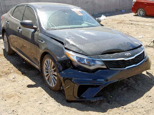 5XXGV4L21KG300071 - 2019 KIA OPTIMA SXL BLACK photo 1