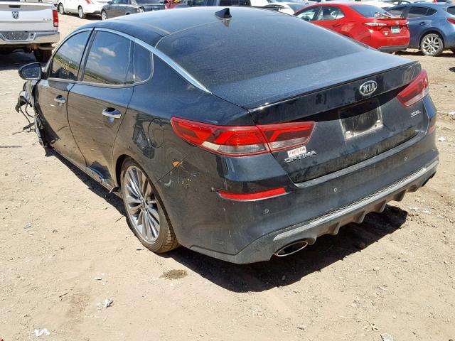 5XXGV4L21KG300071 - 2019 KIA OPTIMA SXL BLACK photo 3