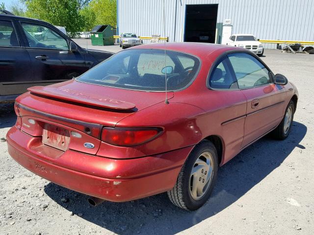 3FAKP1135YR189796 - 2000 FORD ESCORT ZX2 RED photo 4
