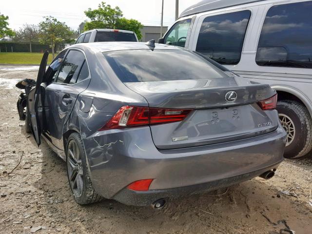 JTHBE1D2XG5024720 - 2016 LEXUS IS 350 GRAY photo 3