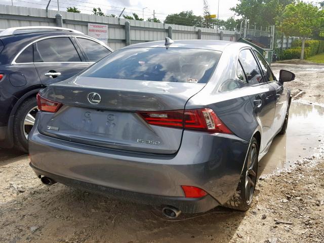 JTHBE1D2XG5024720 - 2016 LEXUS IS 350 GRAY photo 4