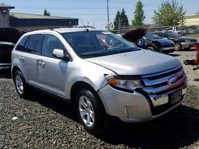 2FMDK4JCXDBB87016 - 2013 FORD EDGE SEL SILVER photo 1