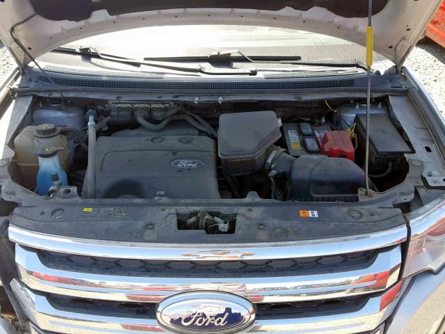 2FMDK4JCXDBB87016 - 2013 FORD EDGE SEL SILVER photo 7