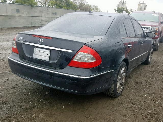 WDBUF56X37B105257 - 2007 MERCEDES-BENZ E 350 BLACK photo 4