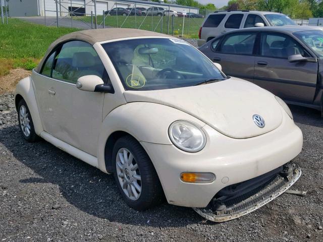 3VWCM31Y35M316842 - 2005 VOLKSWAGEN NEW BEETLE CREAM photo 1