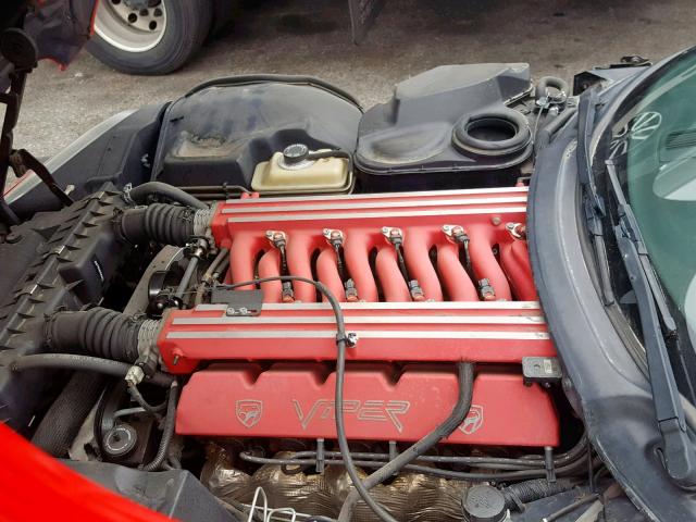 1B3ER65E5YV605389 - 2000 DODGE VIPER RT-1 RED photo 7