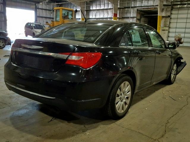 1C3CCBAB6EN212691 - 2014 CHRYSLER 200 LX BLACK photo 4