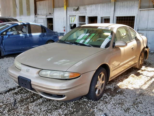 1G3NF12E21C177670 - 2001 OLDSMOBILE ALERO GLS TAN photo 2