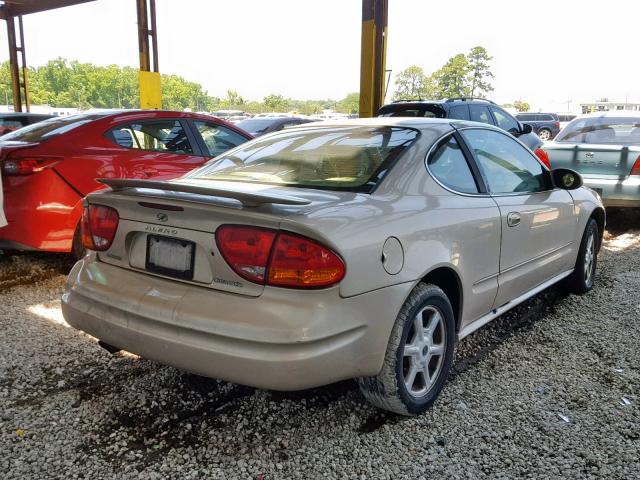 1G3NF12E21C177670 - 2001 OLDSMOBILE ALERO GLS TAN photo 4