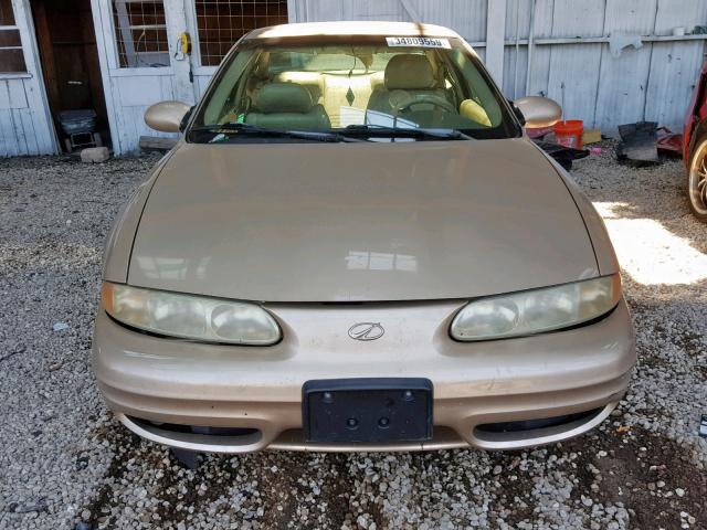 1G3NF12E21C177670 - 2001 OLDSMOBILE ALERO GLS TAN photo 9