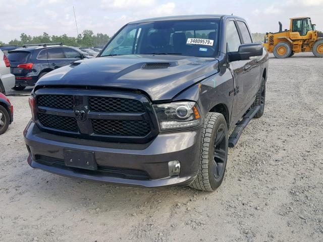 1C6RR7MT0HS624978 - 2017 RAM 1500 SPORT GRAY photo 2