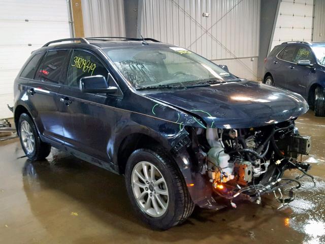 2FMDK48C29BA68325 - 2009 FORD EDGE SEL BLUE photo 1