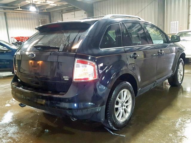 2FMDK48C29BA68325 - 2009 FORD EDGE SEL BLUE photo 4