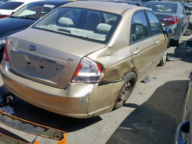 KNAFE222695655427 - 2009 KIA SPECTRA EX GOLD photo 4