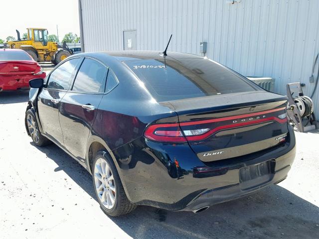 1C3CDFCH3DD294292 - 2013 DODGE DART LIMIT BLACK photo 3