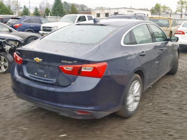 1G1ZE5STXHF157159 - 2017 CHEVROLET MALIBU LT BLUE photo 4