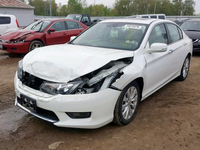 1HGCR2F86EA163380 - 2014 HONDA ACCORD EXL WHITE photo 2