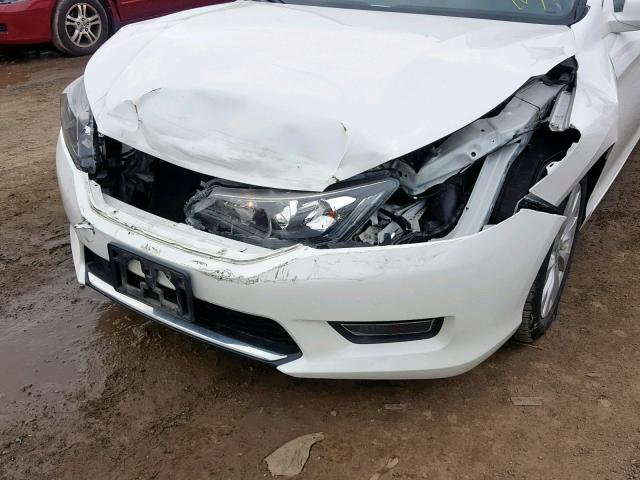 1HGCR2F86EA163380 - 2014 HONDA ACCORD EXL WHITE photo 9