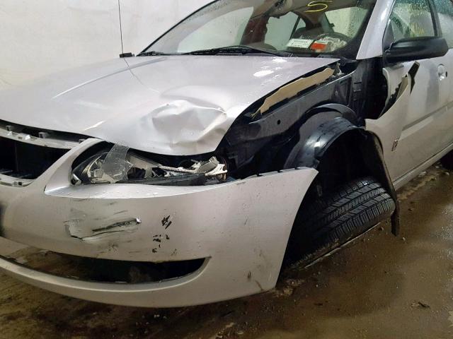 1G8AJ55FX7Z136230 - 2007 SATURN ION LEVEL SILVER photo 9
