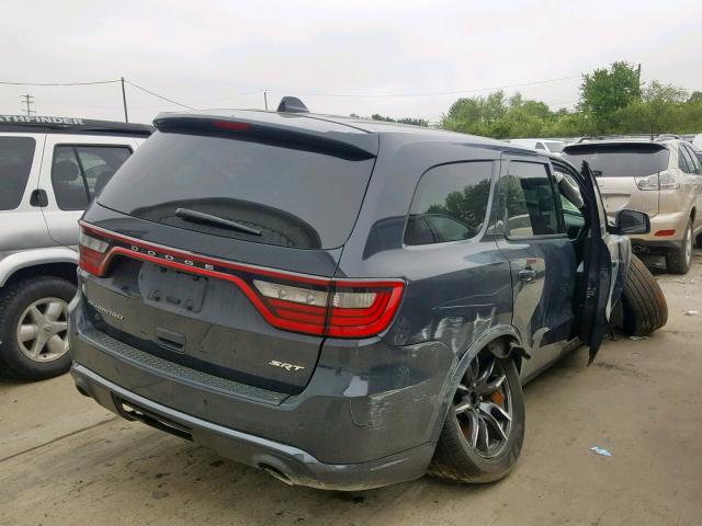 1C4SDJGJXJC291737 - 2018 DODGE DURANGO SR GRAY photo 4