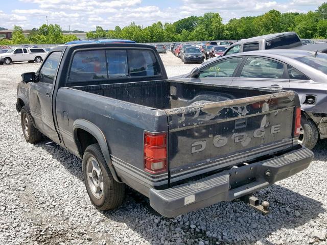 1B7FN64X0JS718160 - 1988 DODGE DAKOTA SPO BLACK photo 3