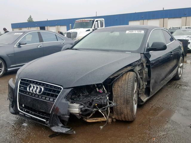 WAUDK78T88A029820 - 2008 AUDI A5 QUATTRO BLACK photo 2