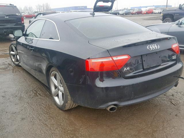 WAUDK78T88A029820 - 2008 AUDI A5 QUATTRO BLACK photo 3