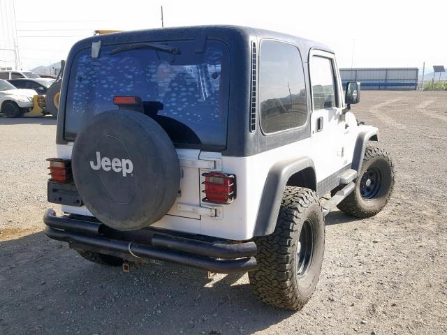 1J4FY19S7WP744234 - 1998 JEEP WRANGLER / WHITE photo 4