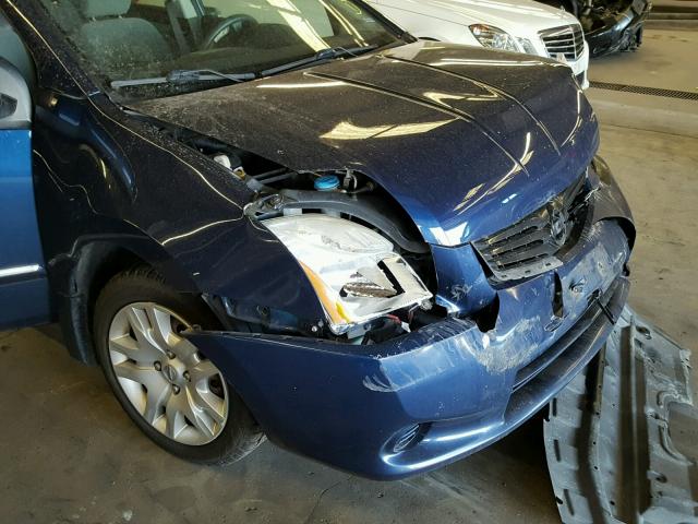 3N1AB6AP6BL647329 - 2011 NISSAN SENTRA 2.0 BLUE photo 9