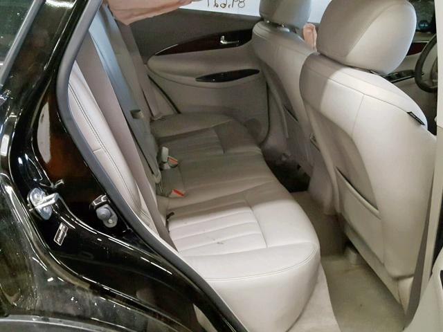 JN1AJ0HR9AM757240 - 2010 INFINITI EX35 BASE BLACK photo 6