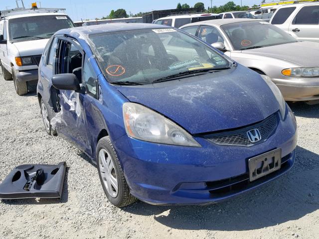 JHMGE8H22AS001532 - 2010 HONDA FIT BLUE photo 1