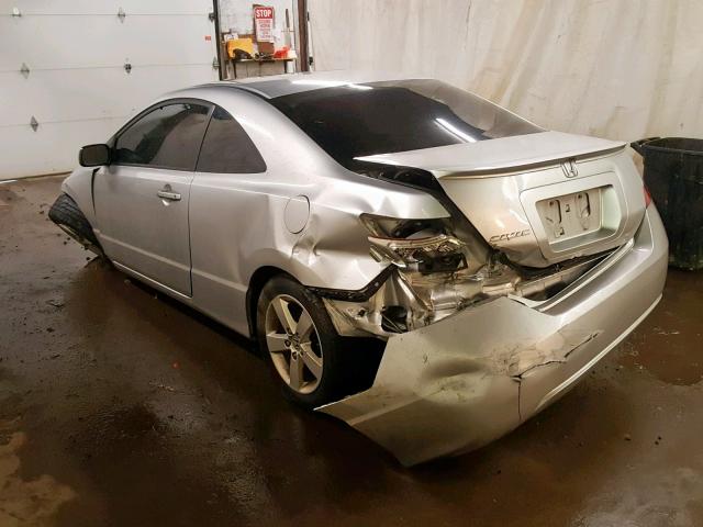 2HGFG12908H561587 - 2008 HONDA CIVIC EXL SILVER photo 3