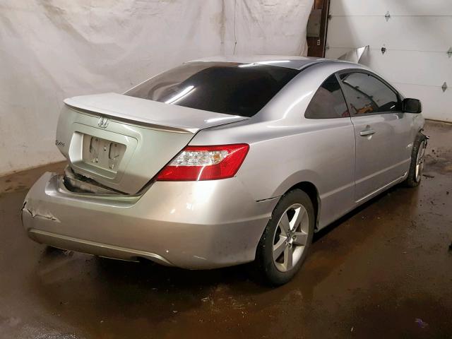 2HGFG12908H561587 - 2008 HONDA CIVIC EXL SILVER photo 4