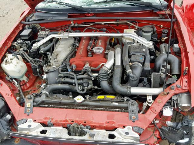 JM1NB354X40405141 - 2004 MAZDA MX-5 MIATA RED photo 7