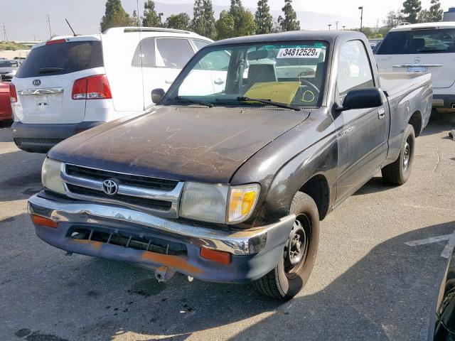 4TANL42N2XZ570516 - 1999 TOYOTA TACOMA BLACK photo 2