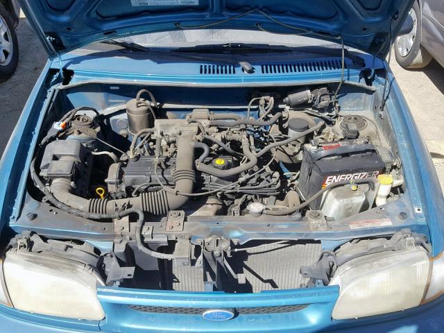 KNJLT05H5S6136933 - 1995 FORD ASPIRE GREEN photo 7