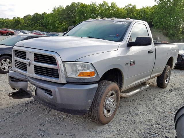 3D7LT2ET7AG146112 - 2010 DODGE RAM 2500 SILVER photo 2