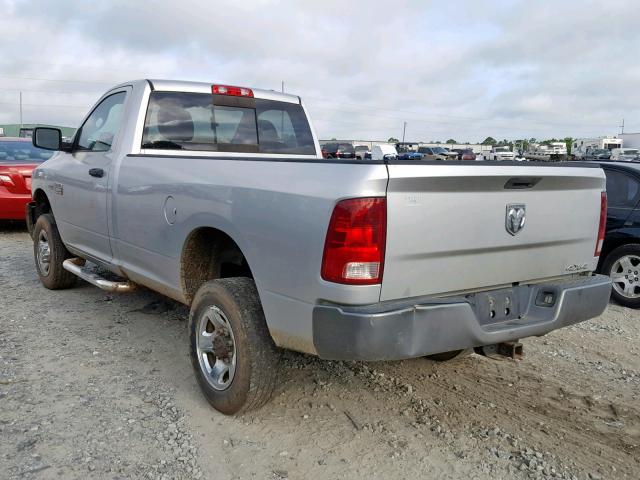 3D7LT2ET7AG146112 - 2010 DODGE RAM 2500 SILVER photo 3