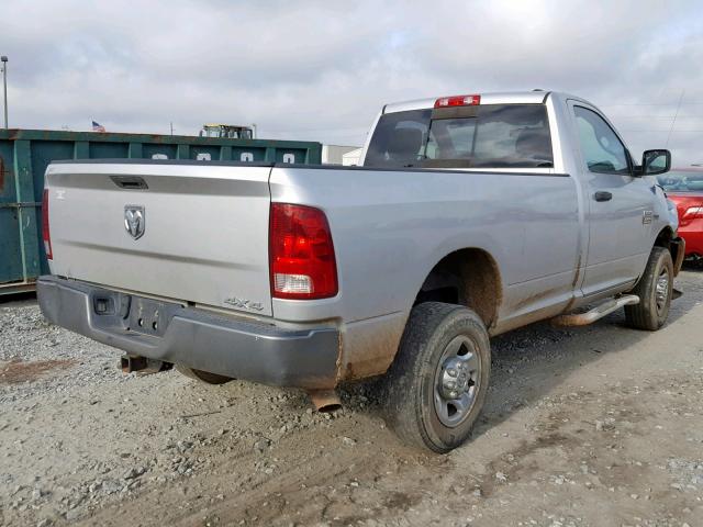 3D7LT2ET7AG146112 - 2010 DODGE RAM 2500 SILVER photo 4