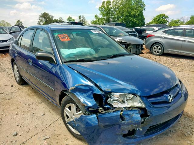 2HGES16335H583594 - 2005 HONDA CIVIC DX V BLUE photo 1