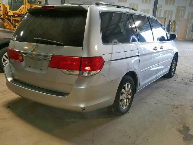 5FNRL3H74AB046936 - 2010 HONDA ODYSSEY EX SILVER photo 4