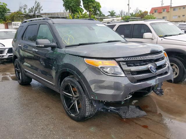 1FM5K7F86FGB29880 - 2015 FORD EXPLORER L GRAY photo 1